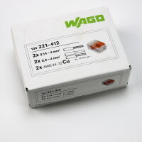 WAGO Compact-Verbindungsklemme 221-412 mit Hebel *VPE 100...