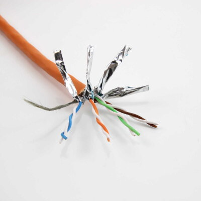 Draka Datenkabel Simplex UC900 Cat.7 HS23 4 Paare AWG23 S/FTP orange Meterware