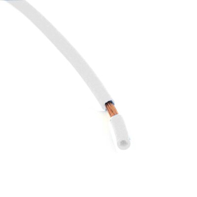 Aderleitung H07V-K 6,0mm² weiß Meterware