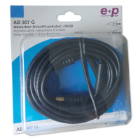 e+p Antennenkabel 7,5m sw Gold AB307G