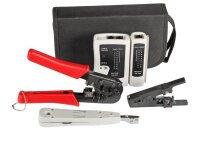 EFB-Elektronik Werkzeugset Netzwerke 4-teilig mit Tasche